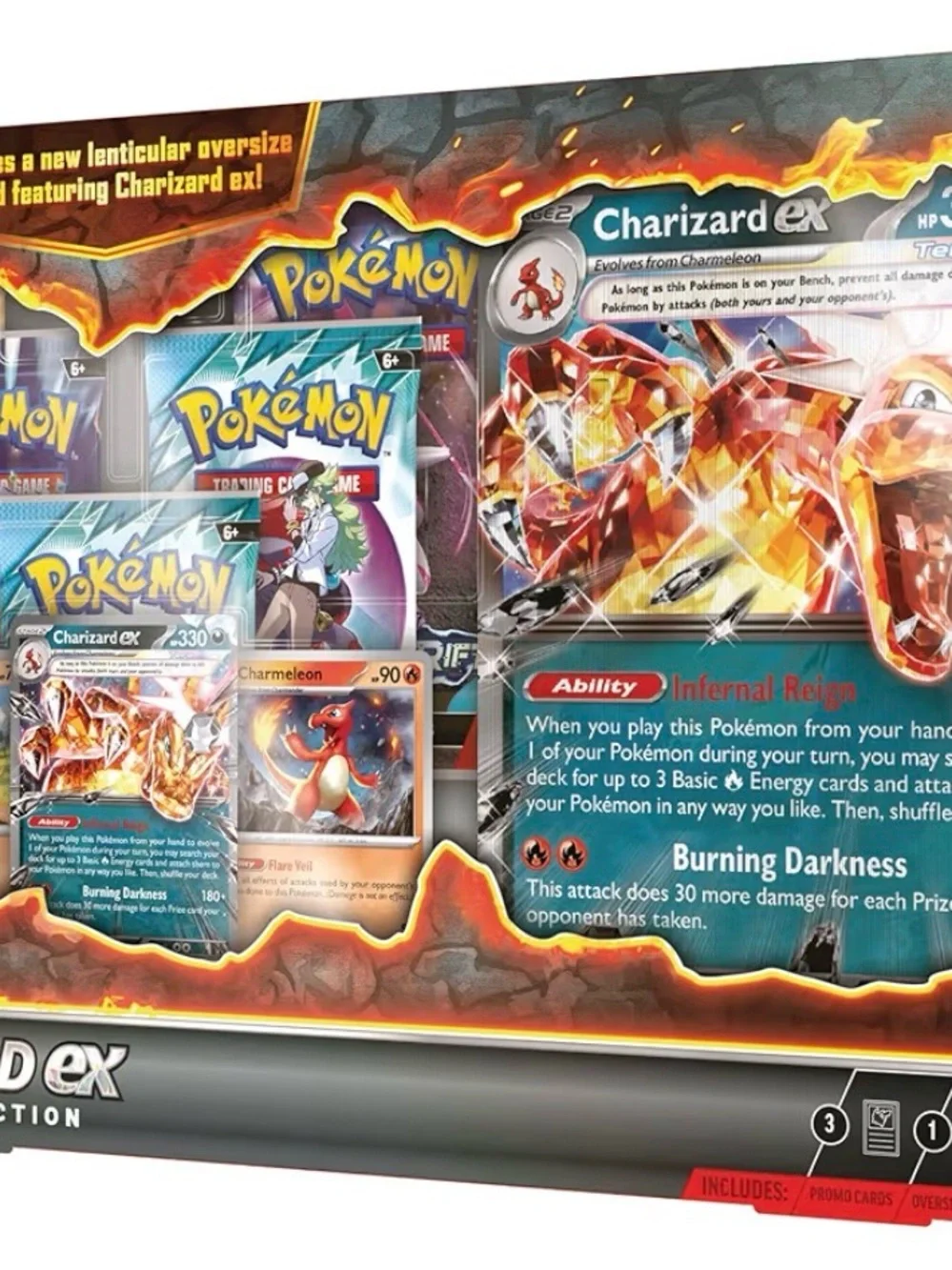 Pokémon Charizard ex special edition Trading Card Collection - Red & Orange